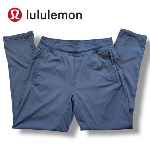 Lululemon Mens Great Wall Pant True Navy Pull-On Drawstring StretchSz L